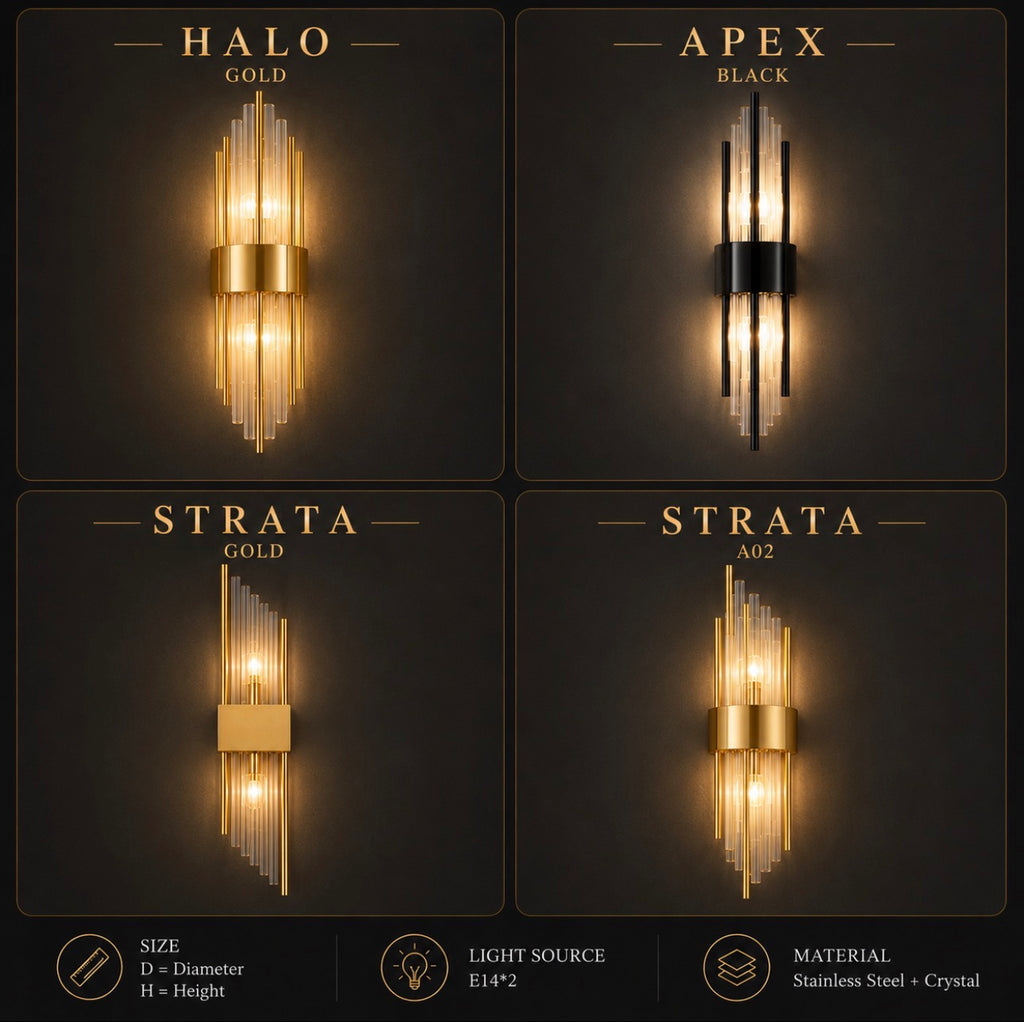 Luxx Crystal Wall Lamp