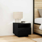 Modern LED Bedside Table with Storage – 40cm Nightstand