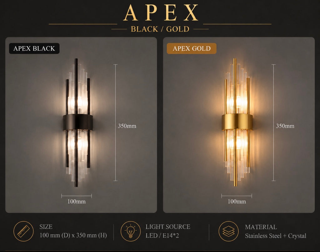 Luxx Crystal Wall Lamp