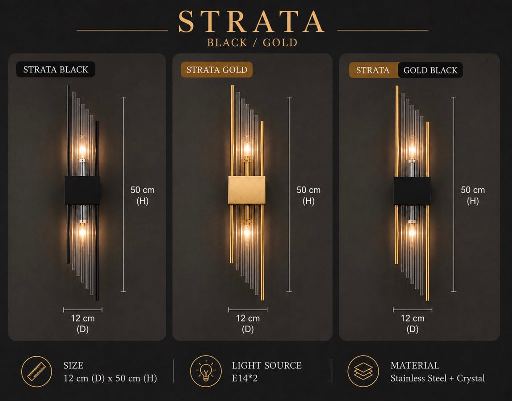 Luxx Crystal Wall Lamp
