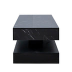 Modern Living Room Coffee Table with Built-In LED Lights
