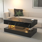 Modern Living Room Coffee Table with Built-In LED Lights