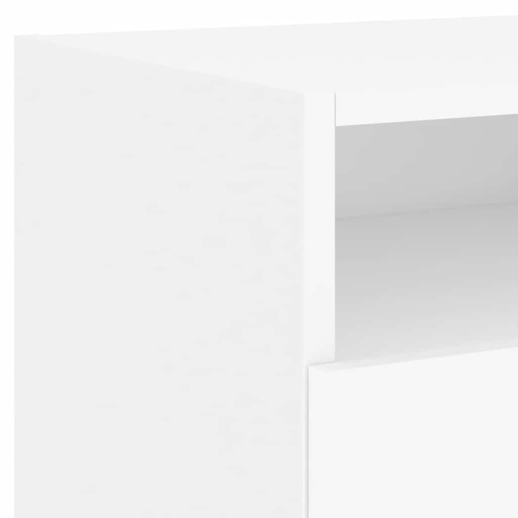 Modern LED Bedside Table with Storage – 40cm Nightstand