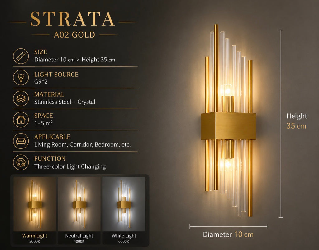 Luxx Crystal Wall Lamp