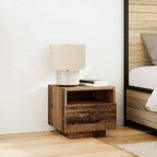 Modern LED Bedside Table with Storage – 40cm Nightstand