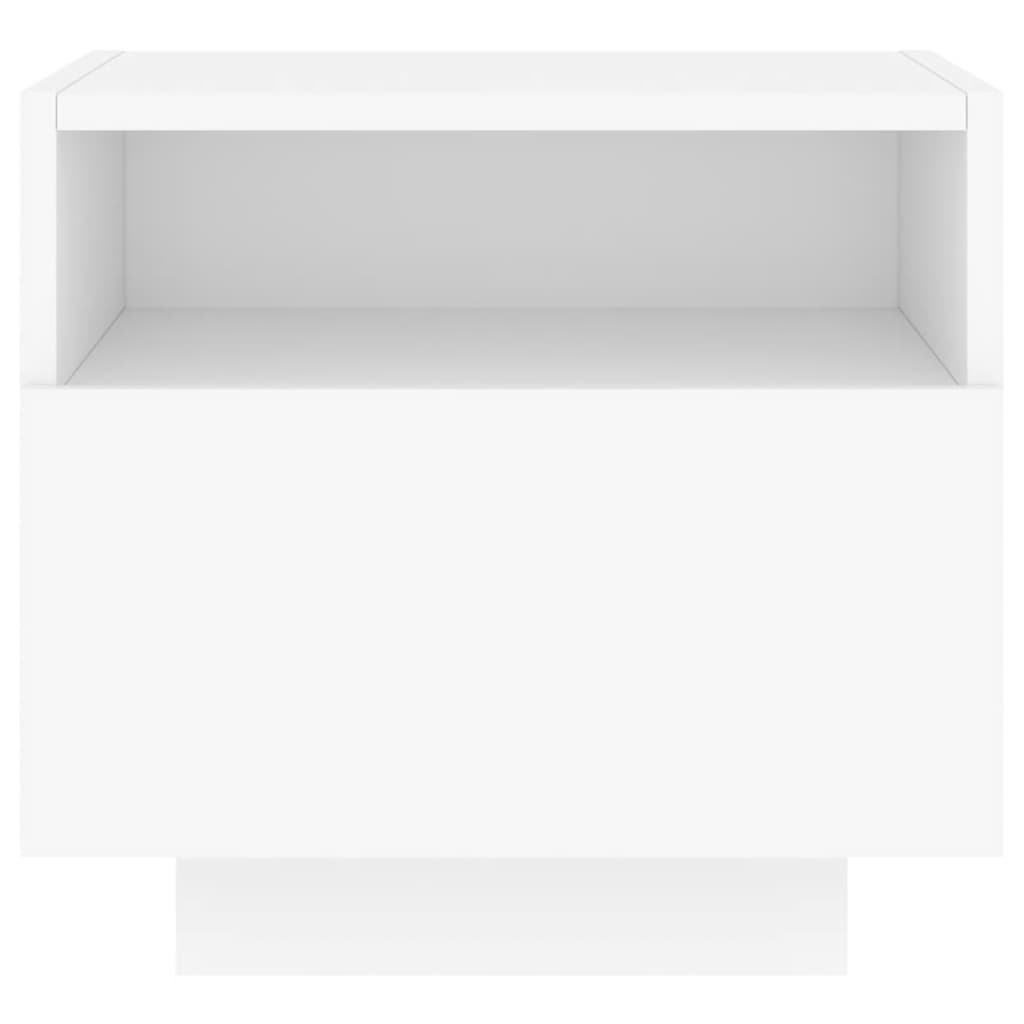 Modern LED Bedside Table with Storage – 40cm Nightstand