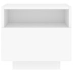 Modern LED Bedside Table with Storage – 40cm Nightstand