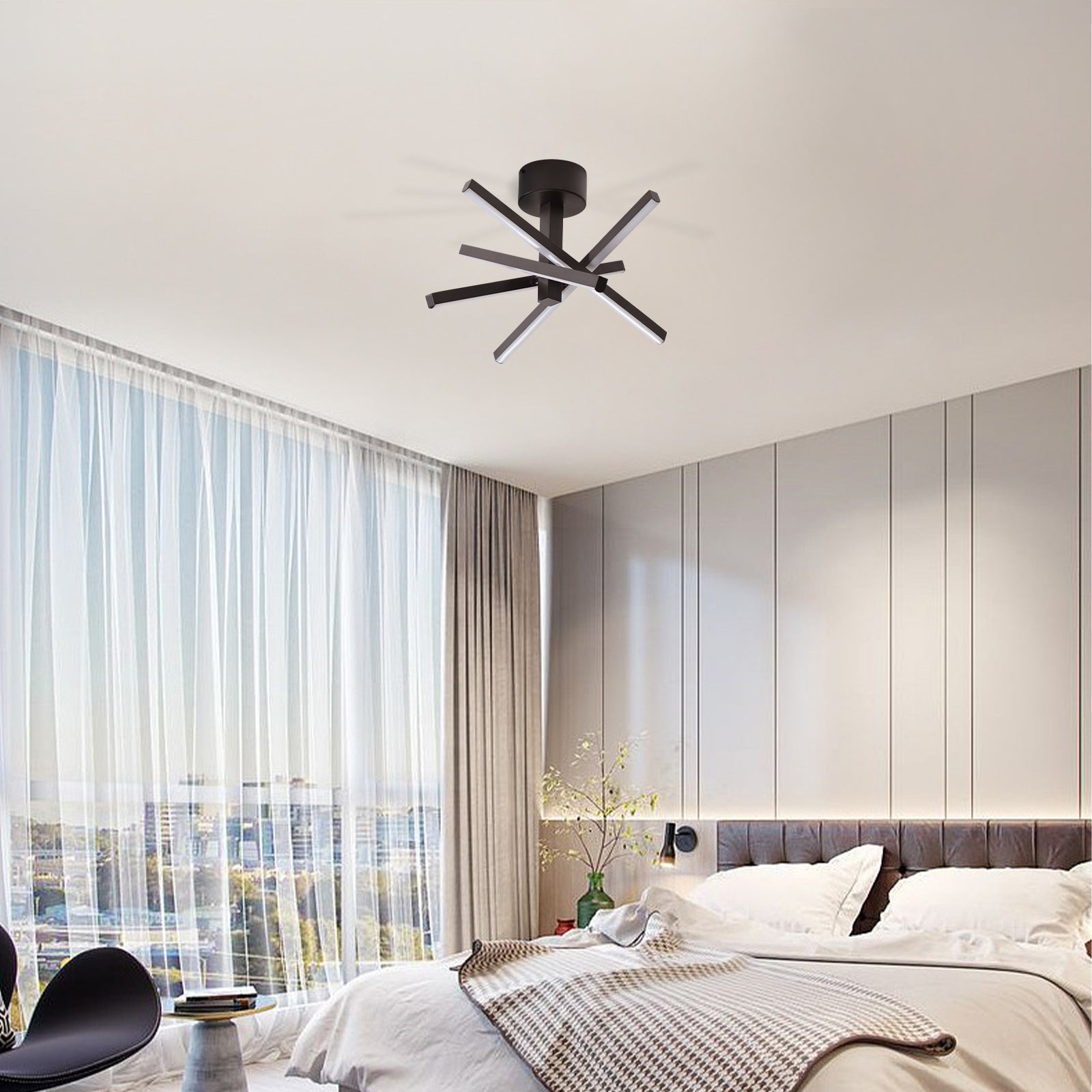 Modern Geometric Starburst Ceiling light