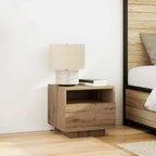 Modern LED Bedside Table with Storage – 40cm Nightstand