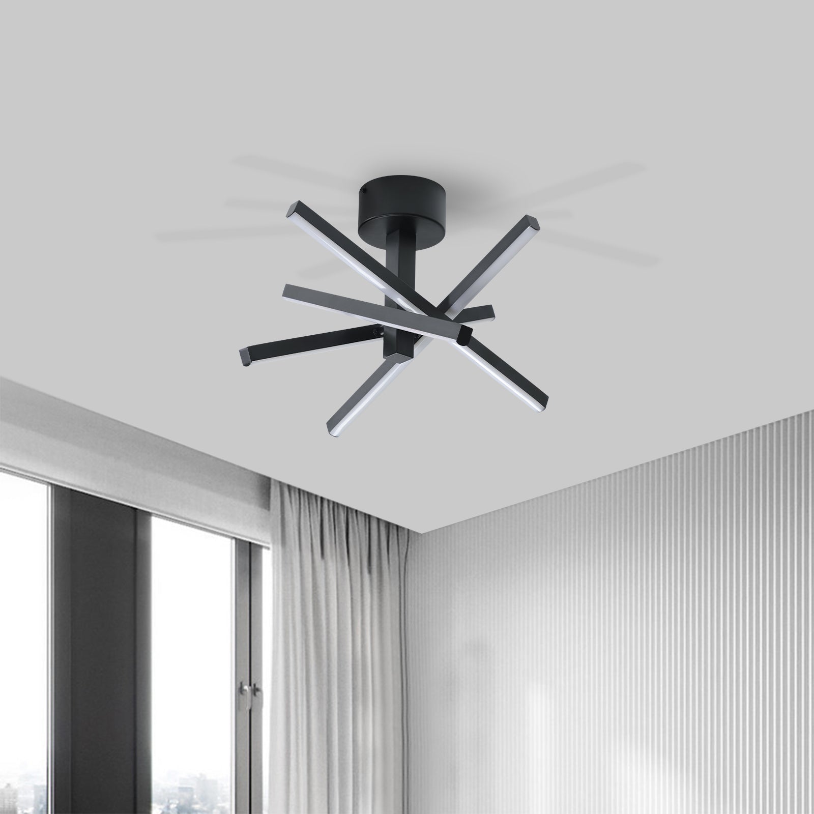 Modern Geometric Starburst Ceiling light
