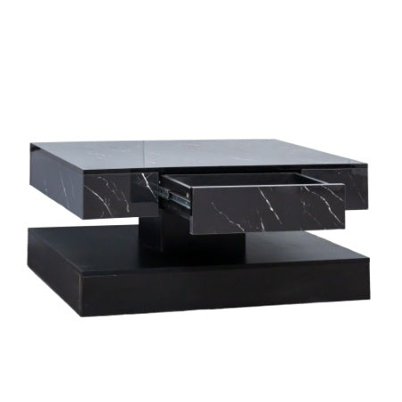 Modern Living Room Coffee Table with Built-In LED Lights